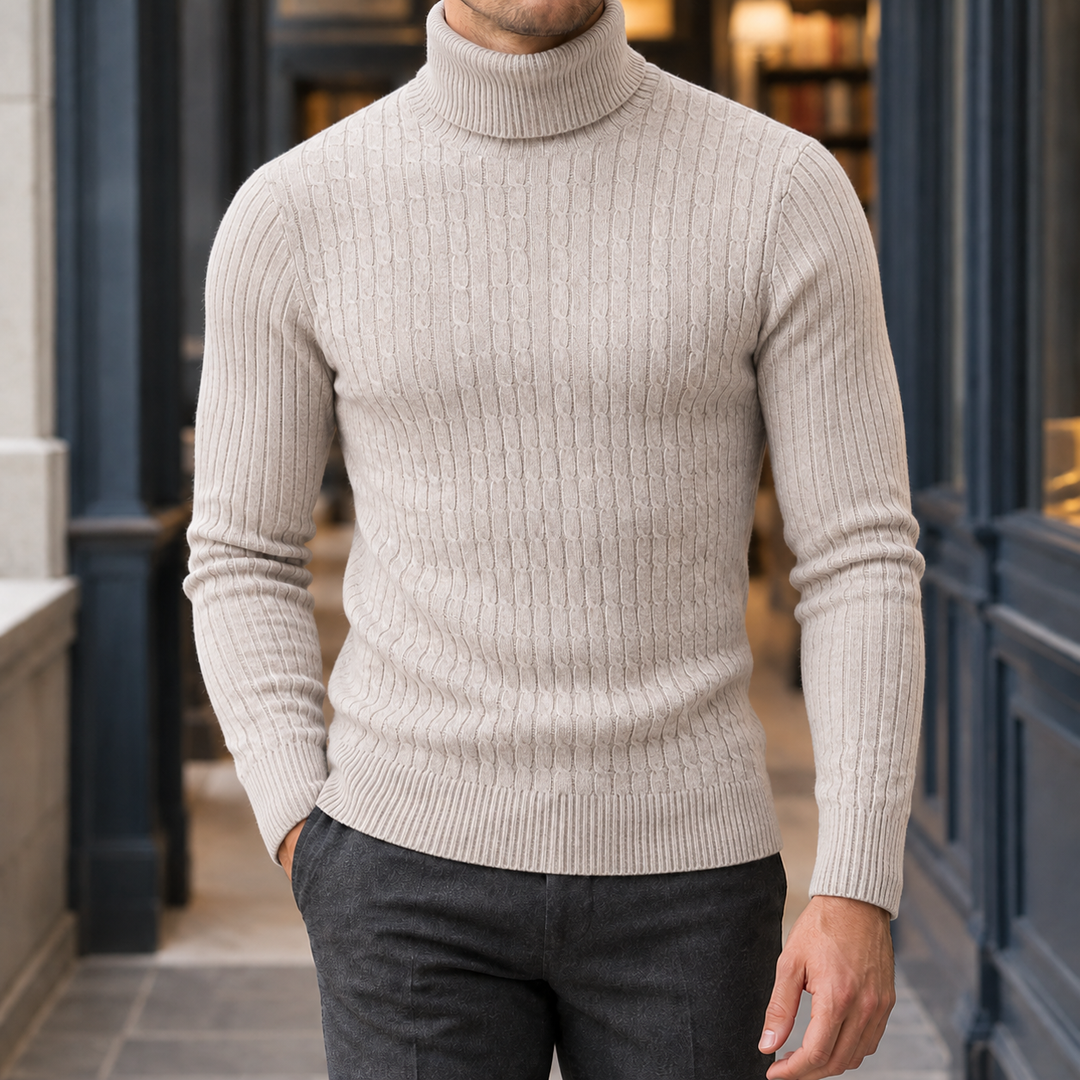 Dorian Cable Turtleneck