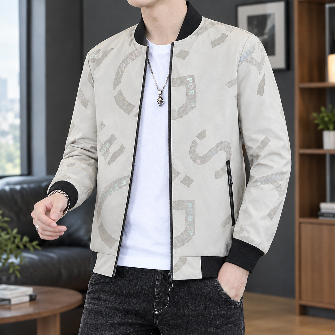Harlan Printed Bomber Jacket
