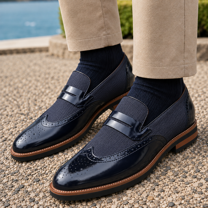 Amadori Leather Penny Loafers