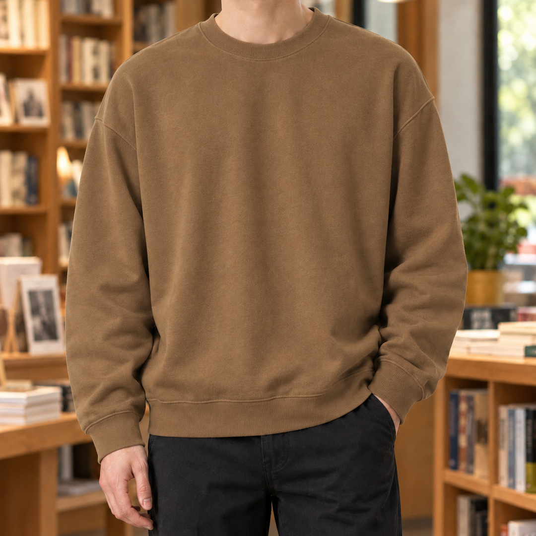 Men's Relaxed Fit Cotton Blend Sweater
