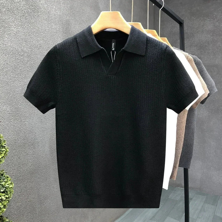 Men's Knitted Polo Shirt