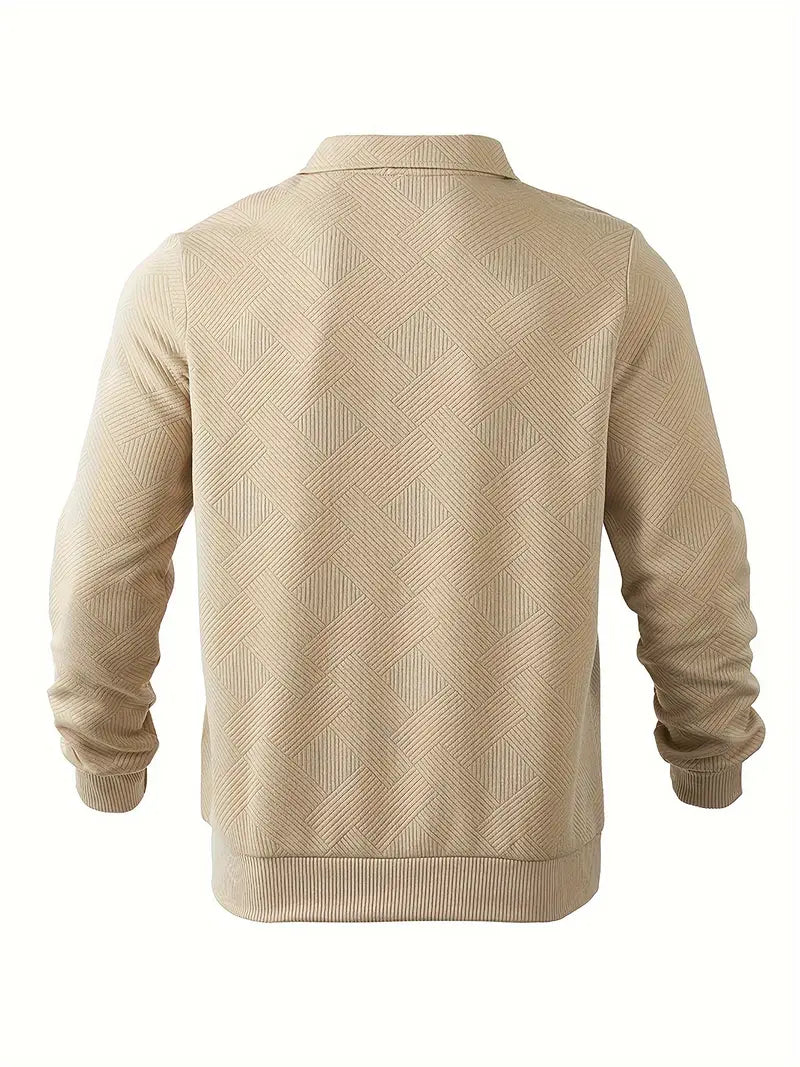 Men's Geometric Knit PUllover