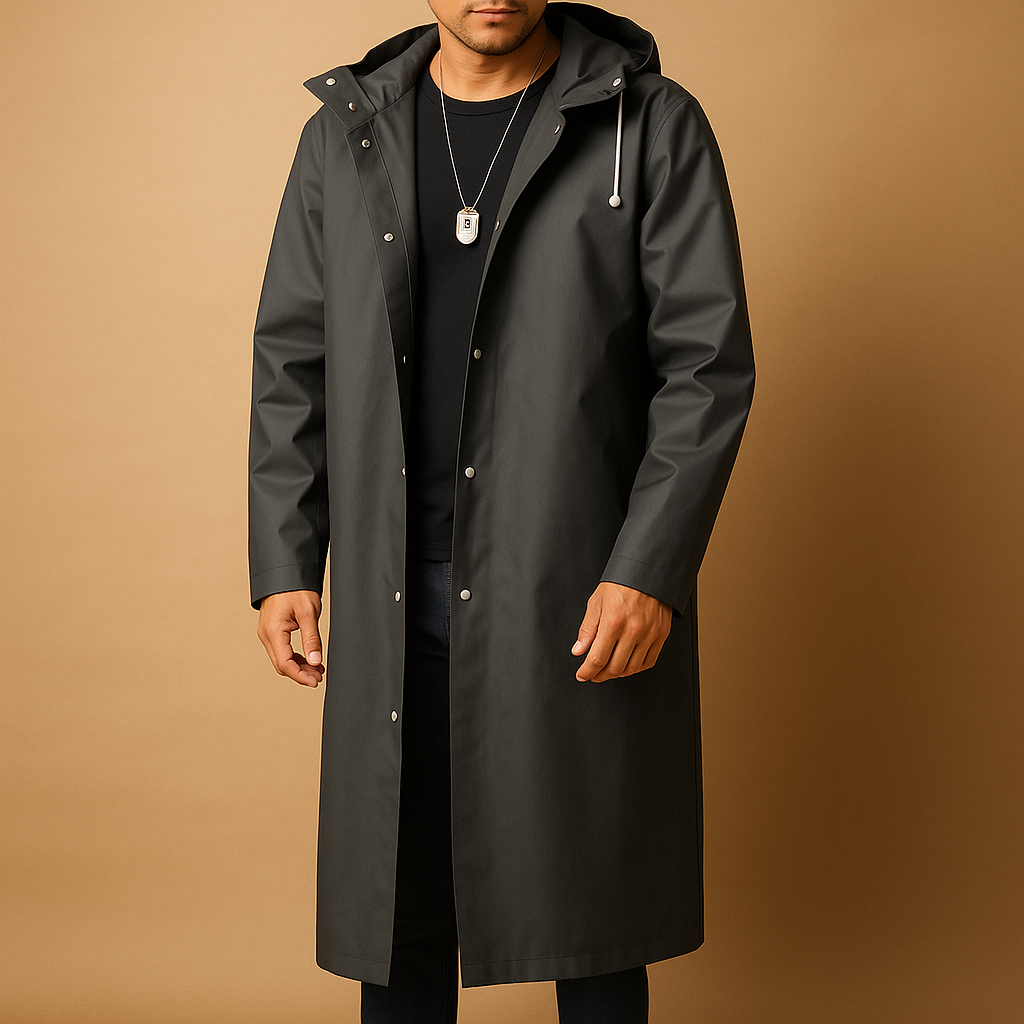Men's Long Raincoat
