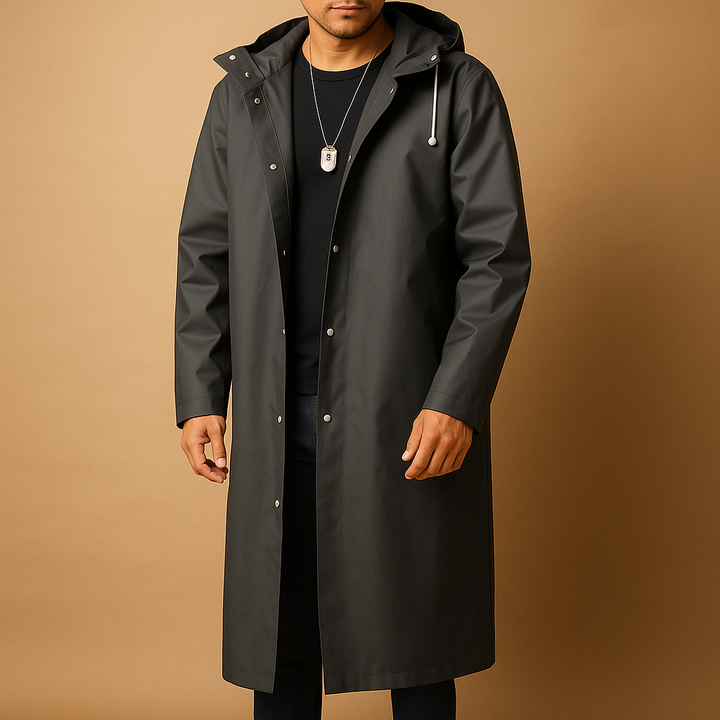 Men's Long Raincoat