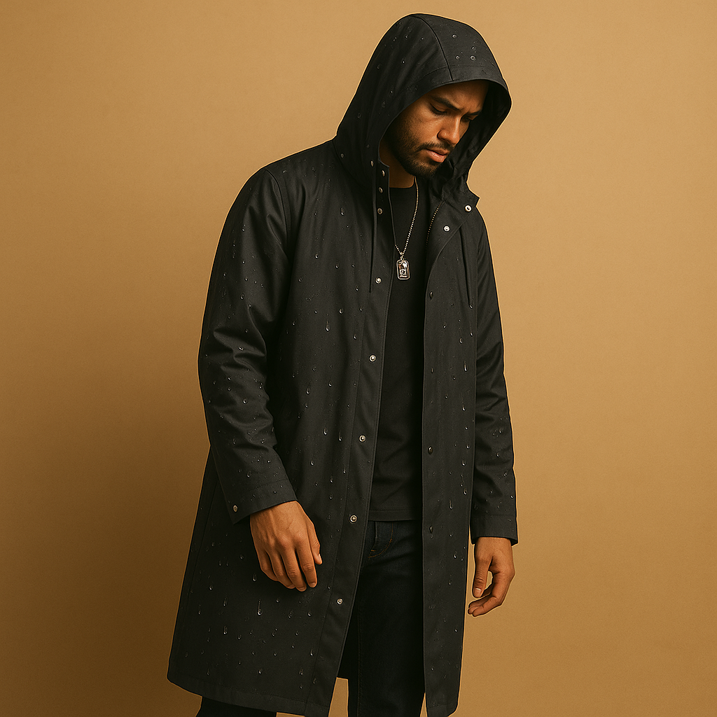 Men's Long Raincoat