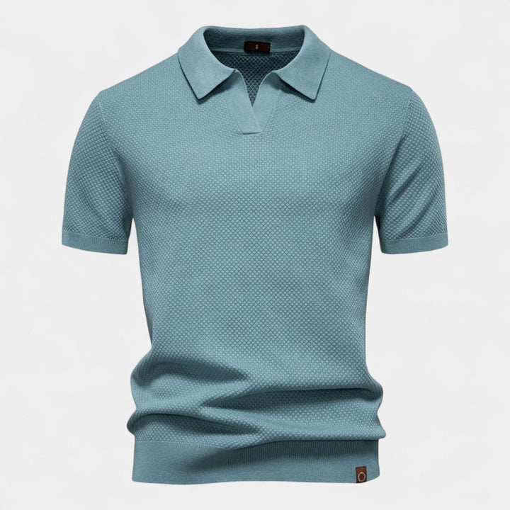 Men's Open-Collar Polo Shirt
