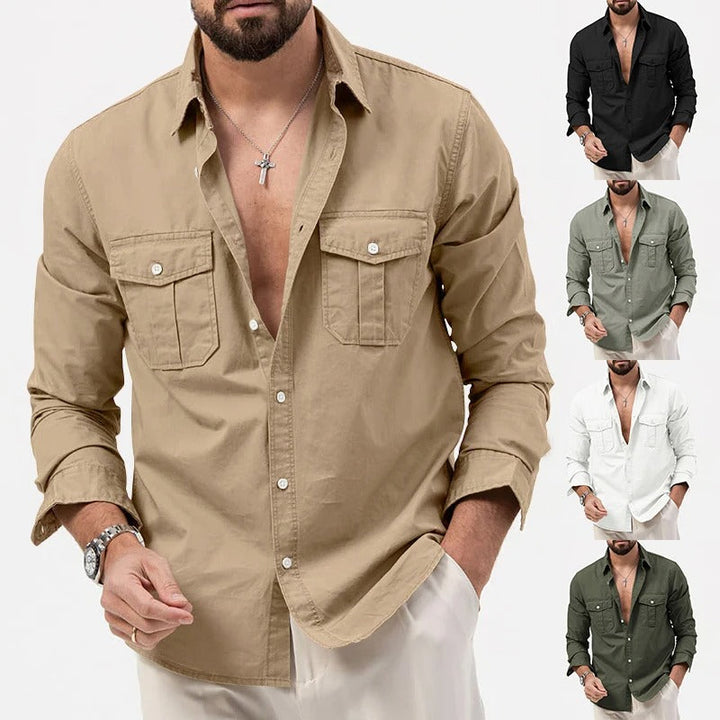 Men's Wrinkle Resistant Button Shirt