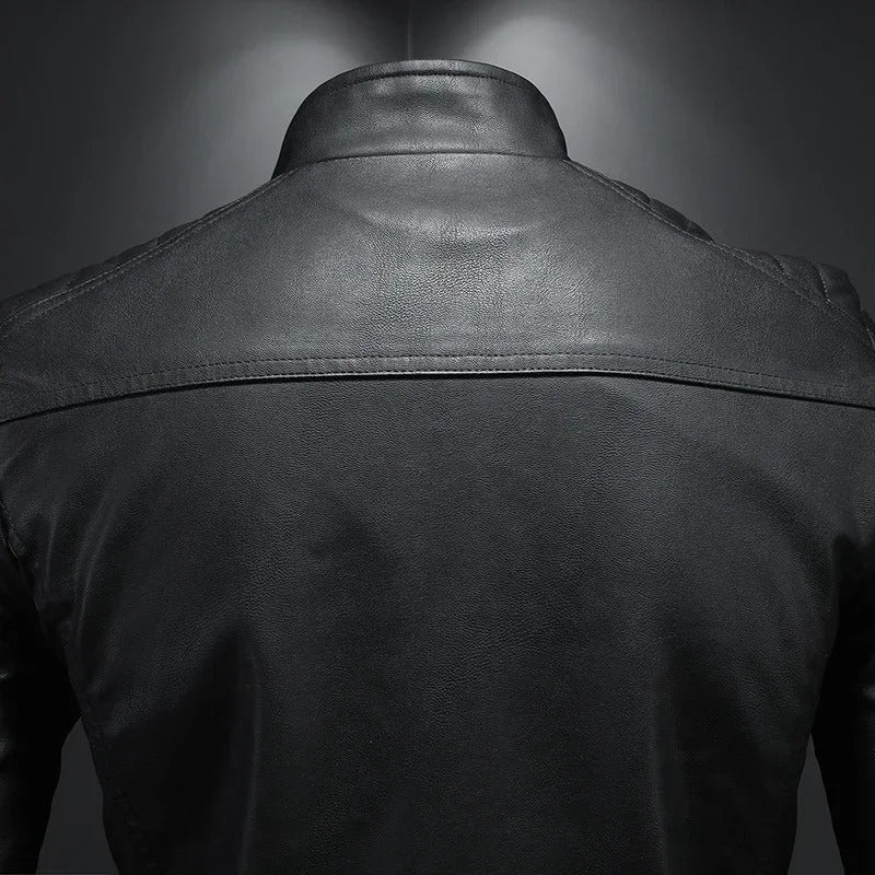 Men's Raised Collar Zip Jacket