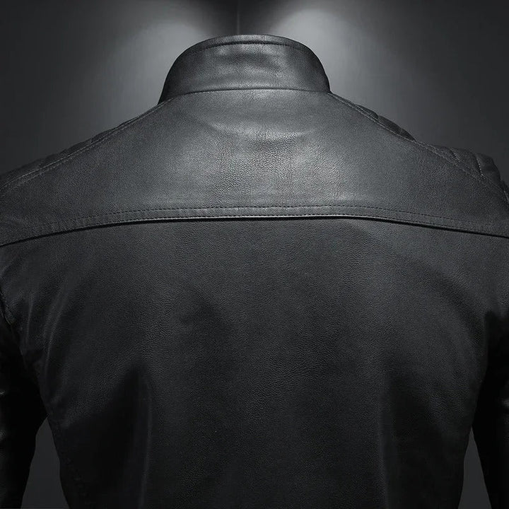 Men's Raised Collar Zip Jacket