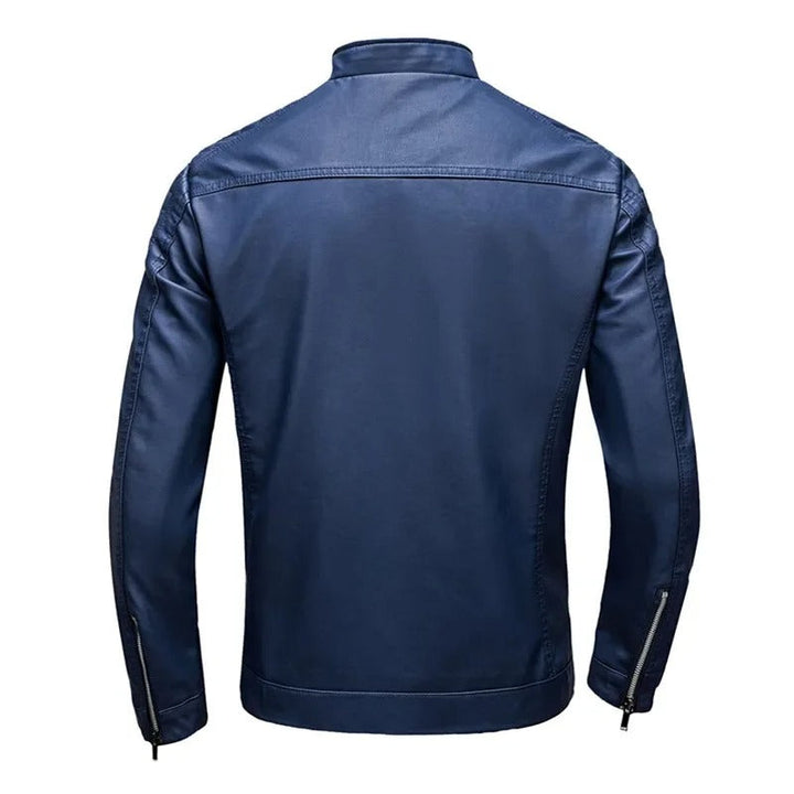 Men's Raised Collar Zip Jacket