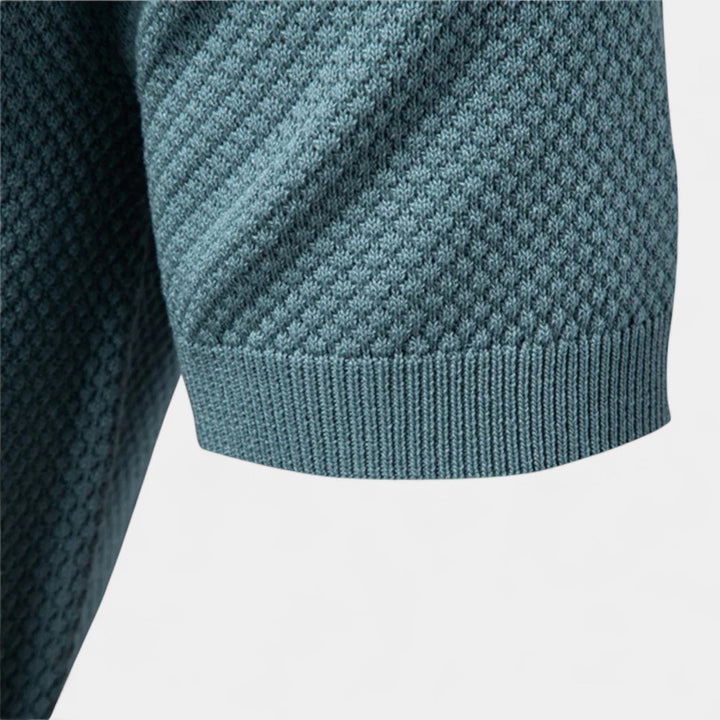 Men's Open-Collar Polo Shirt