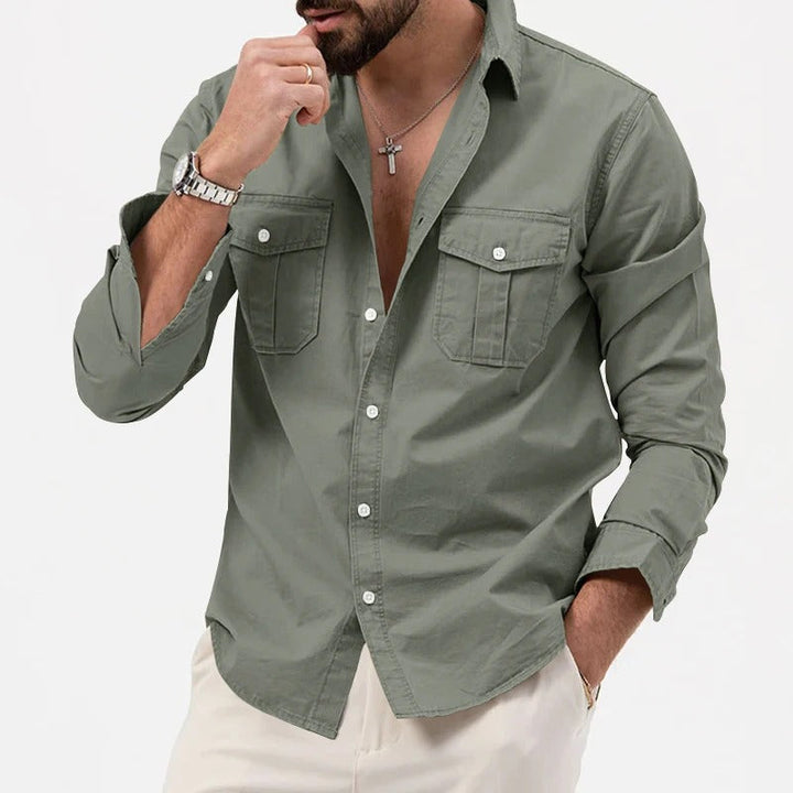 Men's Wrinkle Resistant Button Shirt