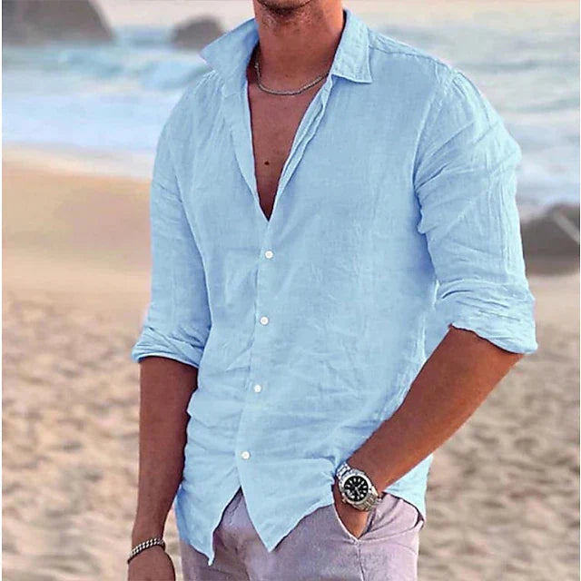 Men's Cotton Linen Shirt