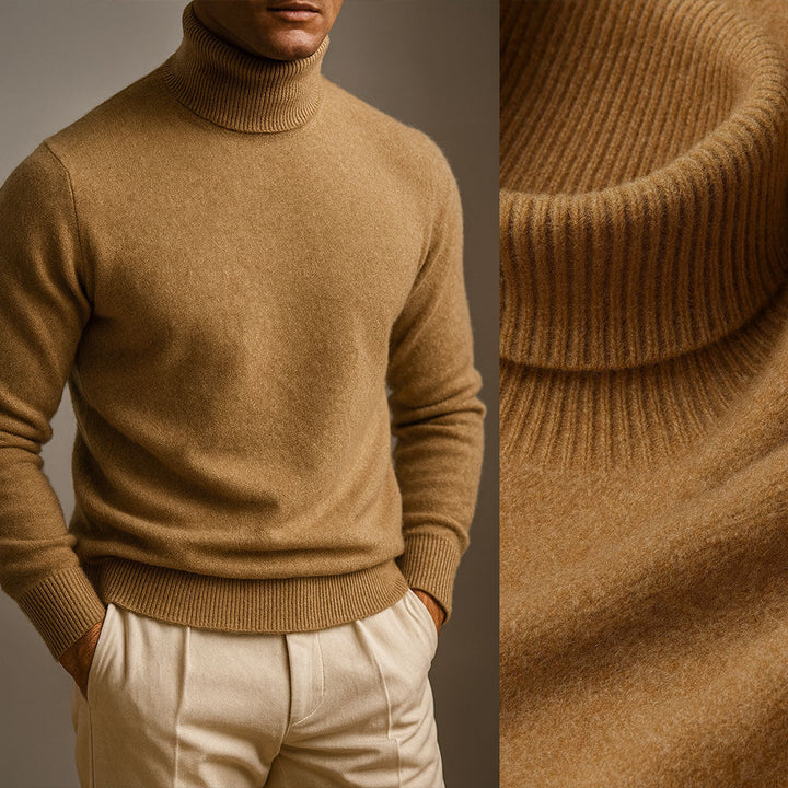 Men's High Collar Sweater
