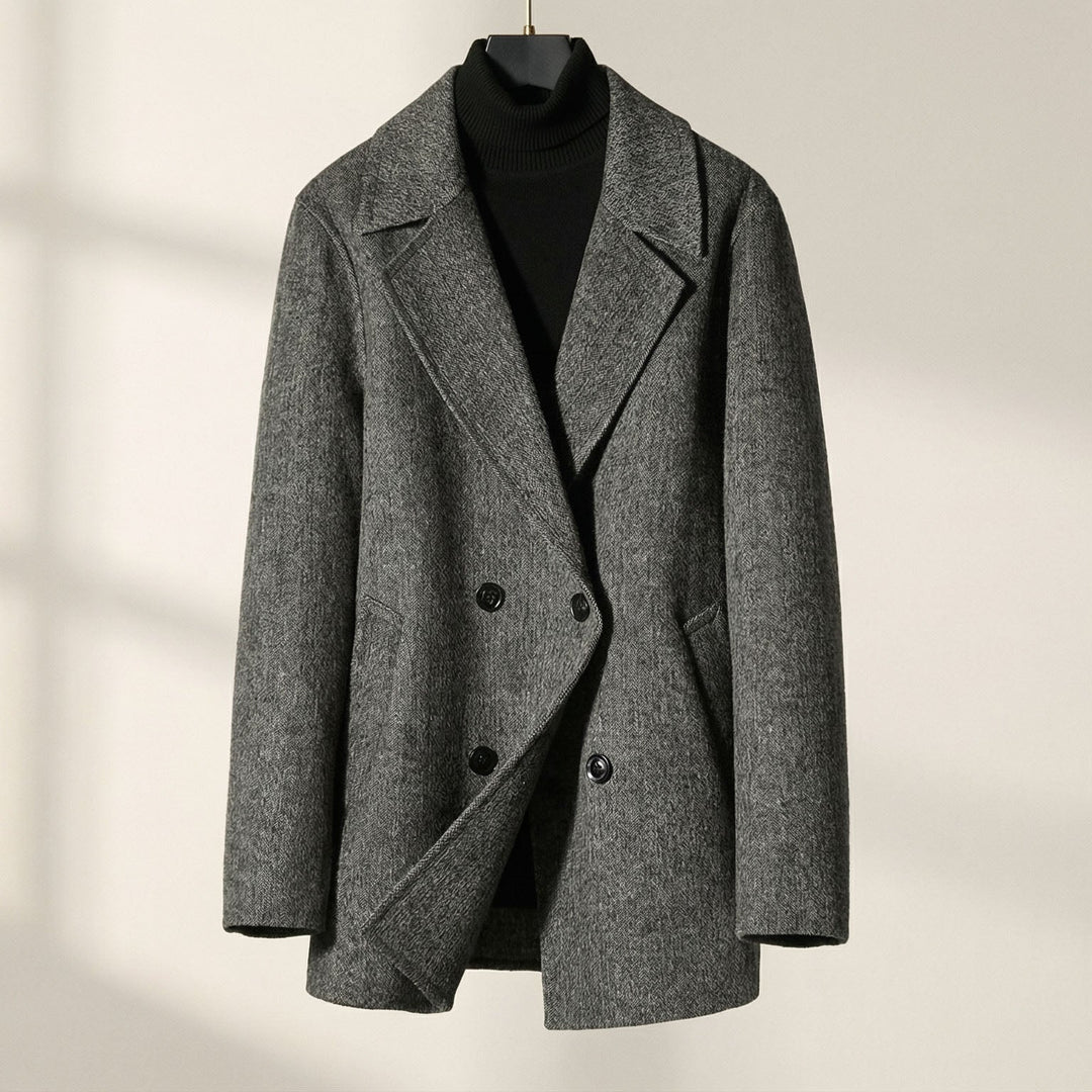 Men's Structured Wool Coat