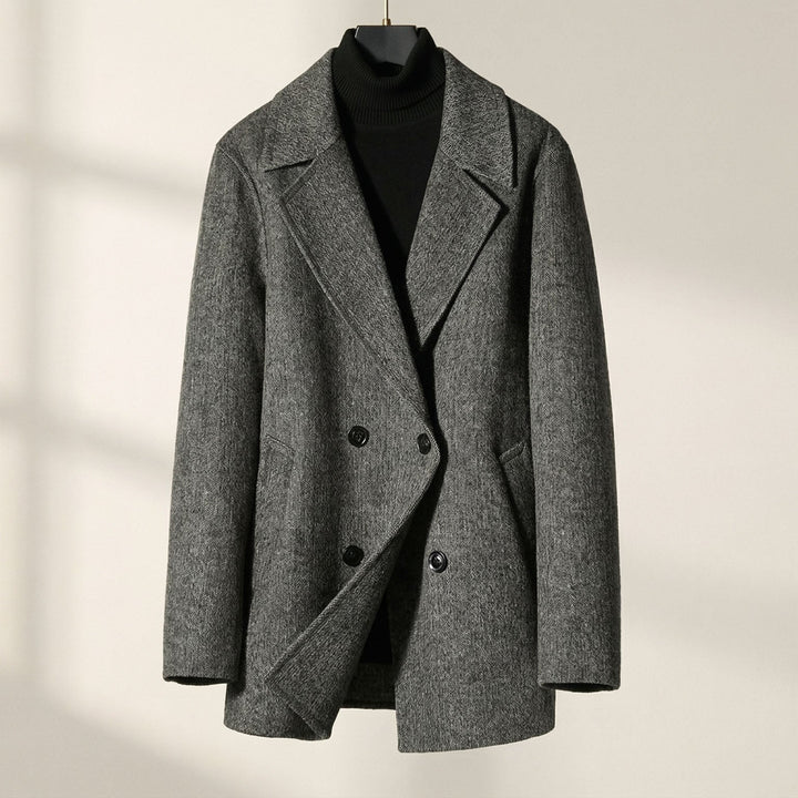 Men's Structured Wool Coat