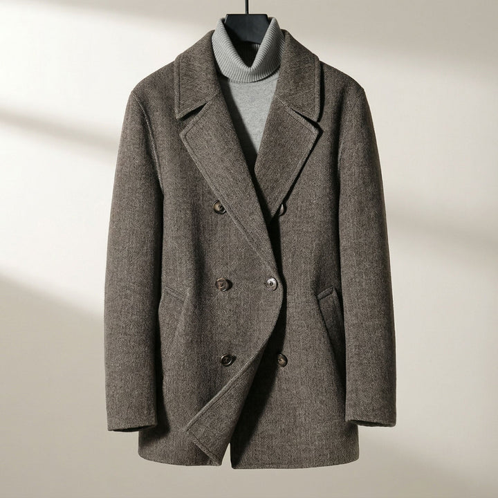 Men's Structured Wool Coat