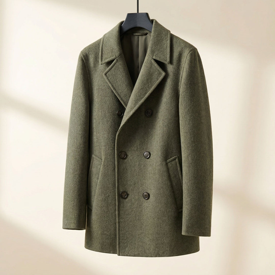 Men's Structured Wool Coat
