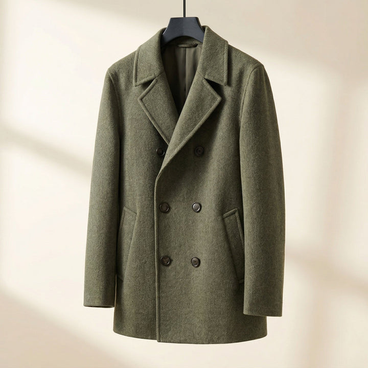 Men's Structured Wool Coat