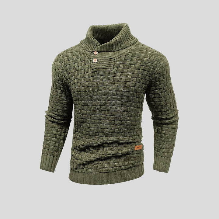 Men's Textured Thermal Sweater