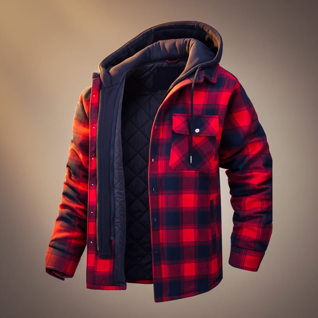 Sawyer Hooded Plaid Jacket