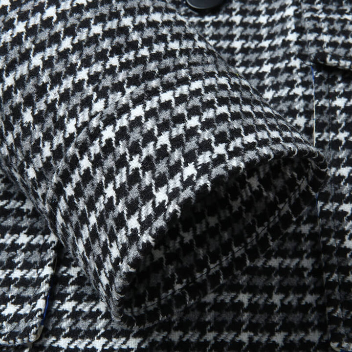 Malcolm Houndstooth Wool Jacket