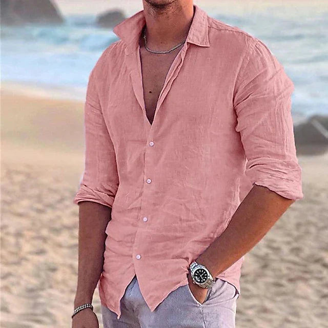 Men's Cotton Linen Shirt