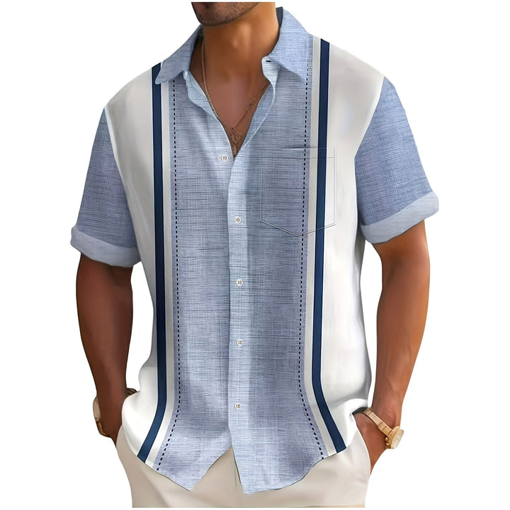 Men's Vertical Stripe Resort Shirt
