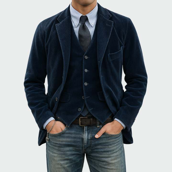 Men's Velvet Two Piece Set