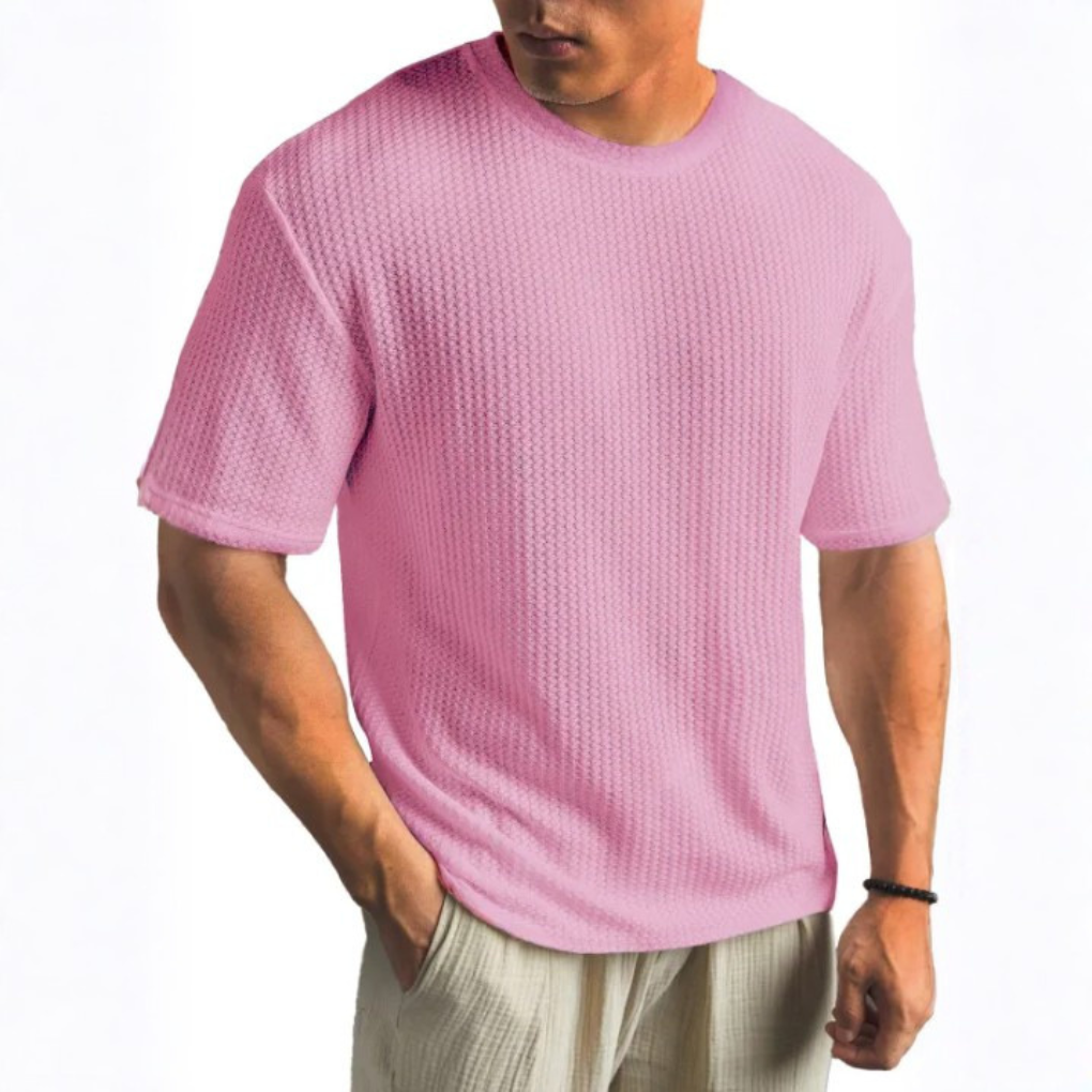Men's Solid Crew Neck T-Shirt