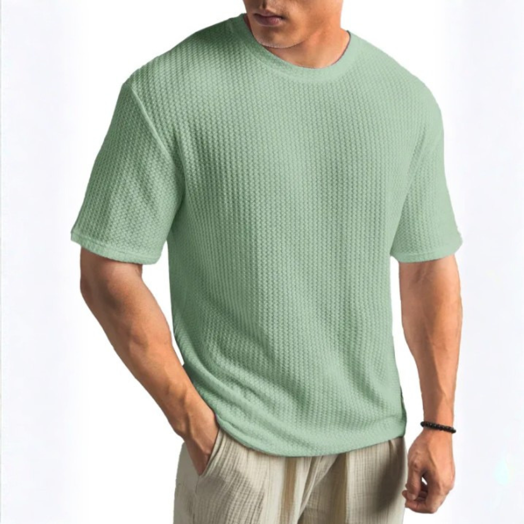 Men's Solid Crew Neck T-Shirt
