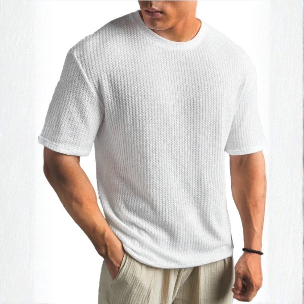 Men's Solid Crew Neck T-Shirt