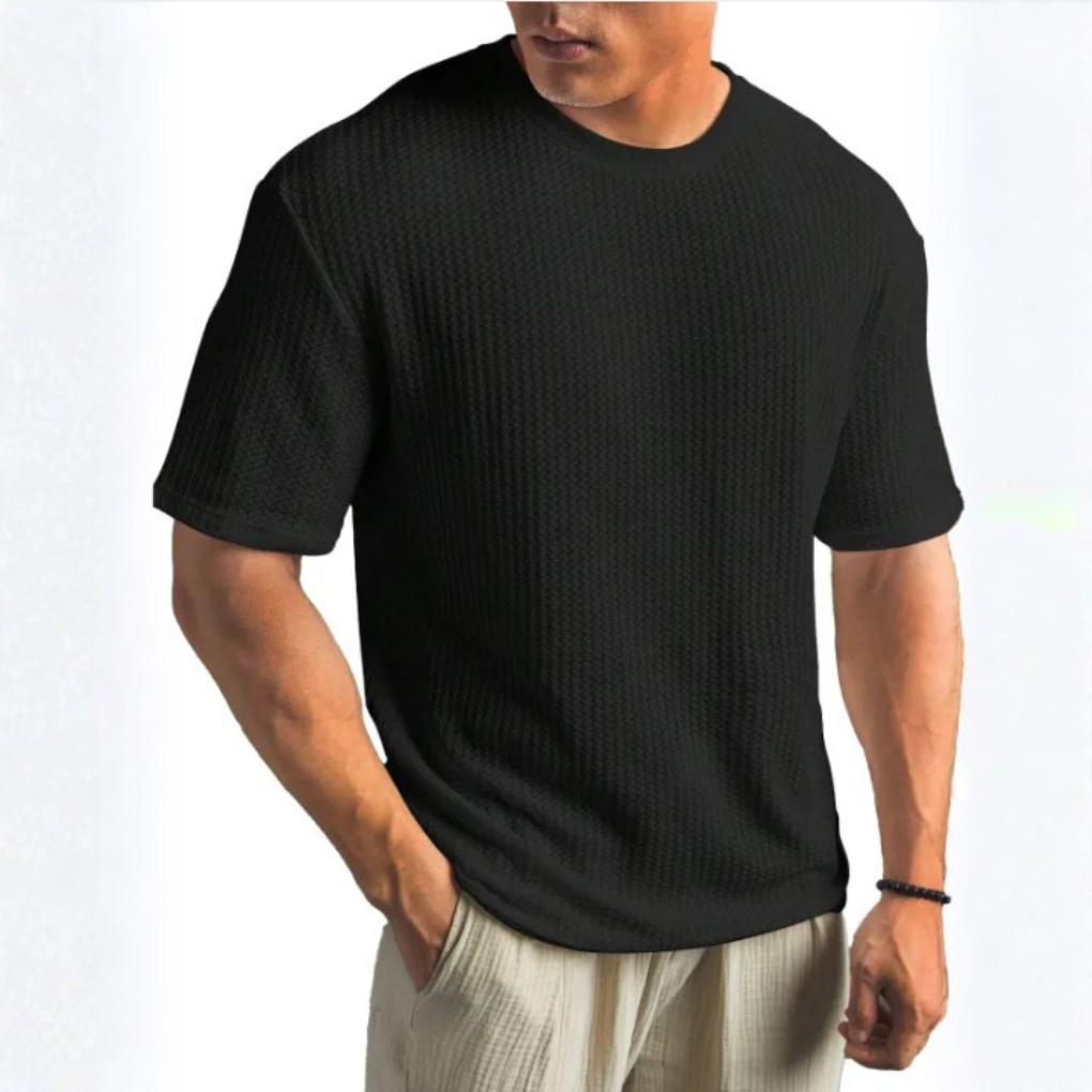 Men's Solid Crew Neck T-Shirt