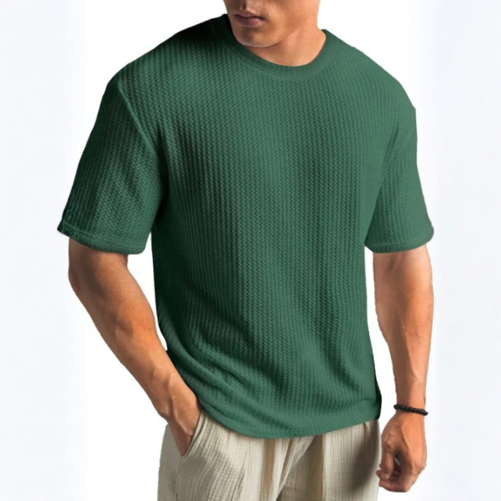 Men's Solid Crew Neck T-Shirt
