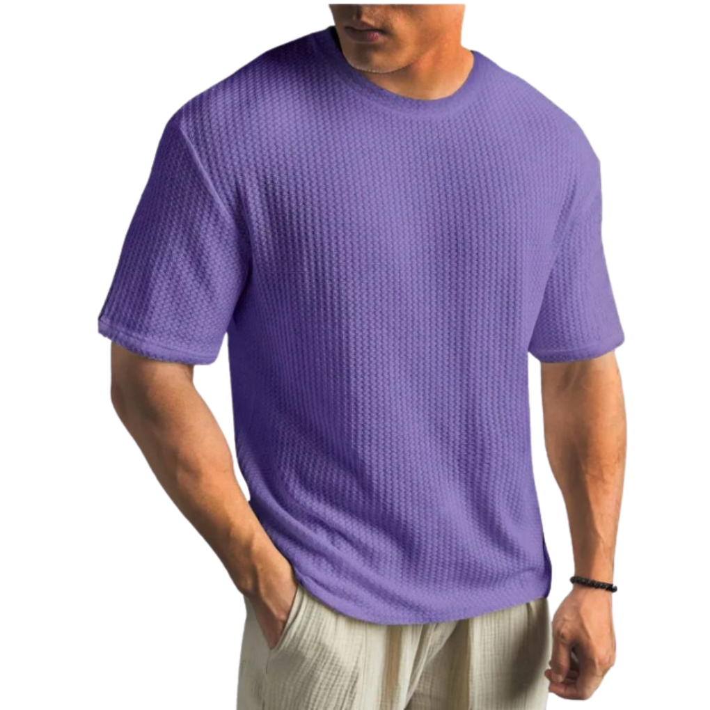 Men's Solid Crew Neck T-Shirt