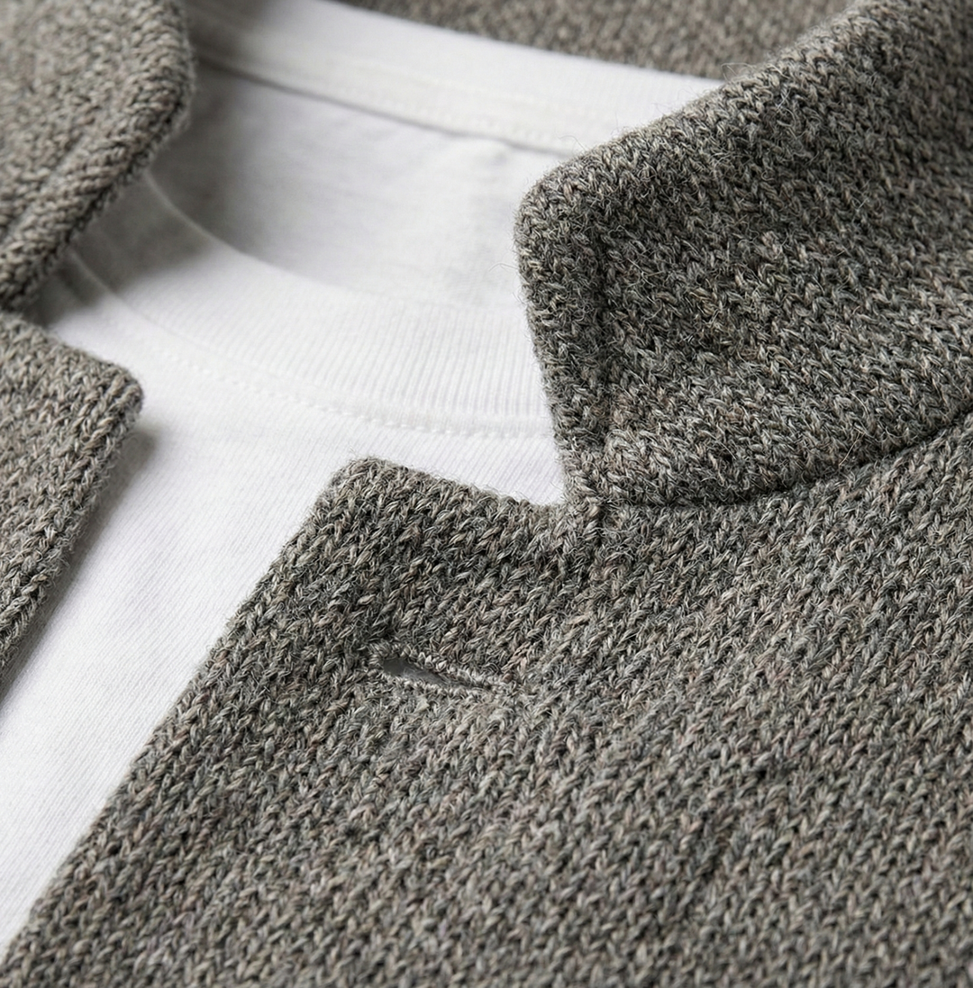 Men's Textured Knit Jacket