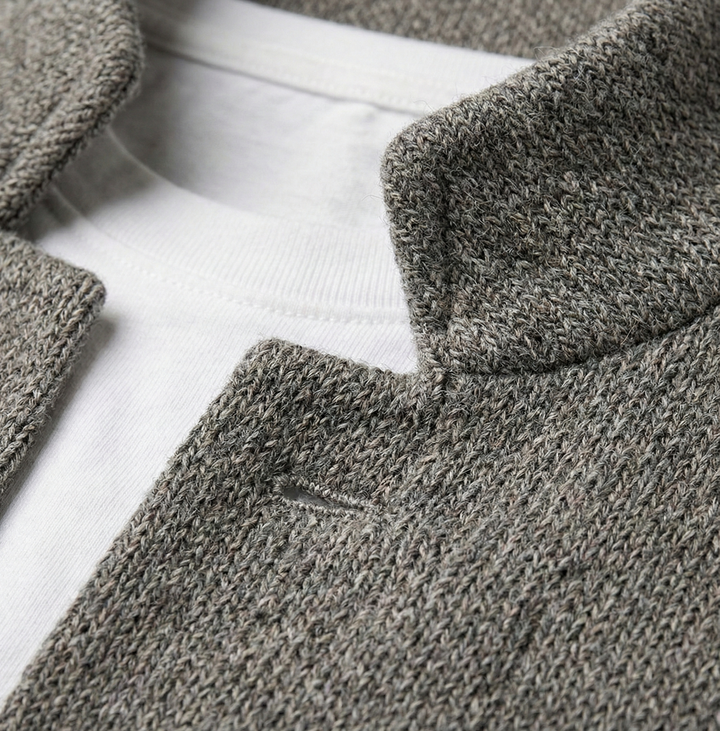 Men's Textured Knit Jacket