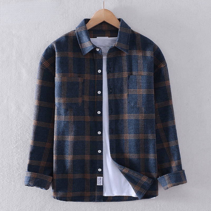 Men's Checkered Button Shirt