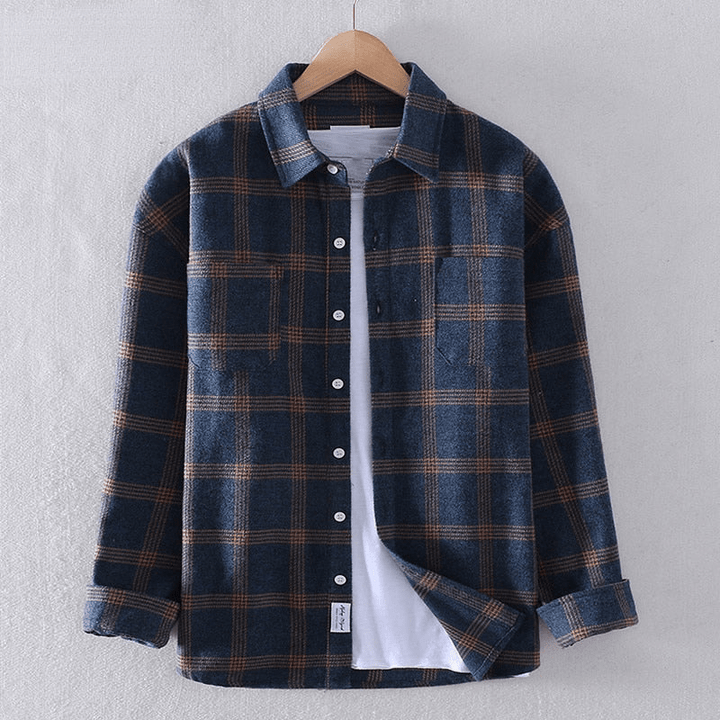 Men's Checkered Button Shirt