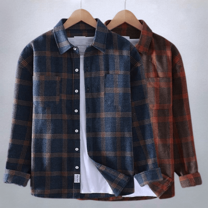 Men's Checkered Button Shirt
